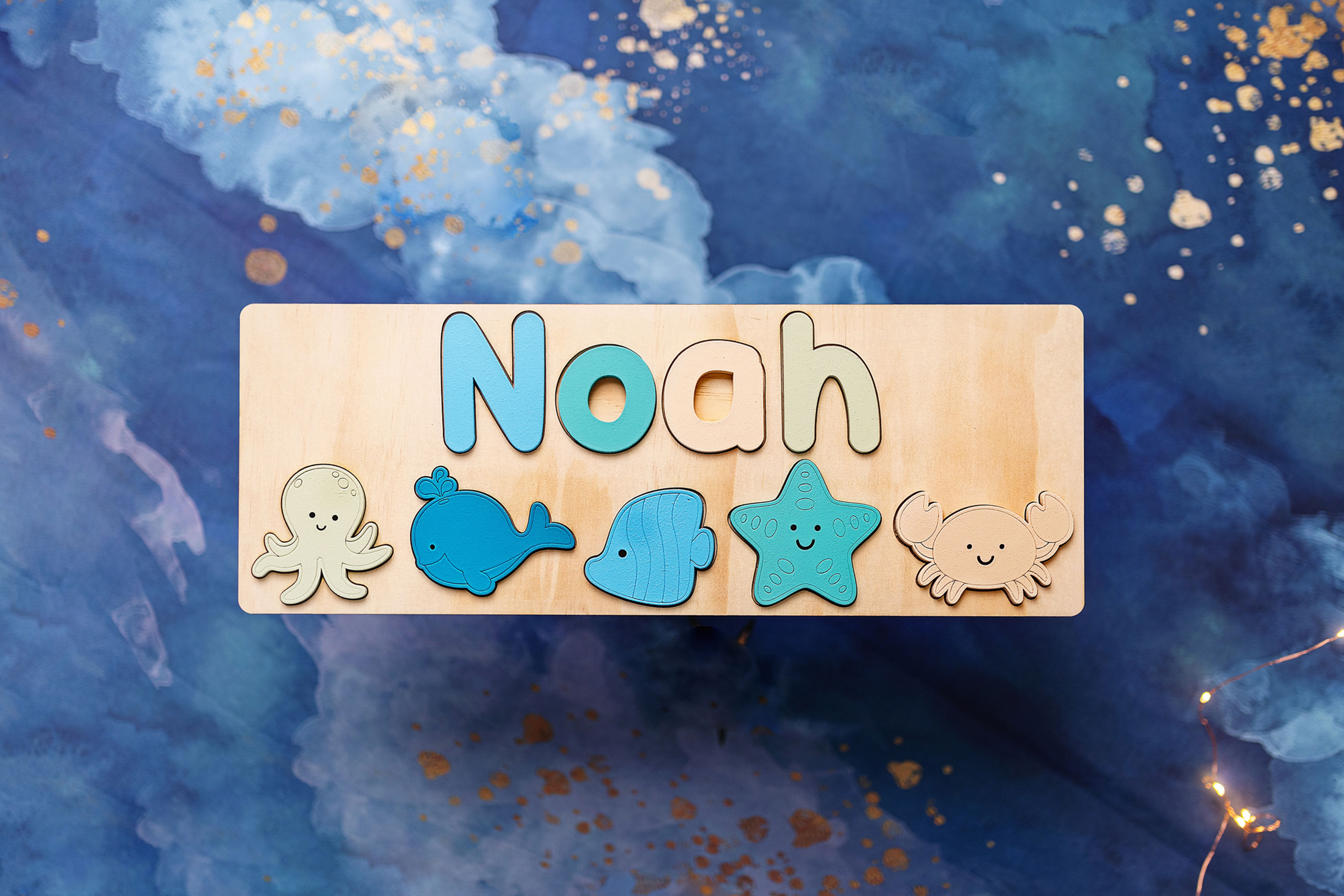Under the Sea Personalised Wooden Name Puzzle