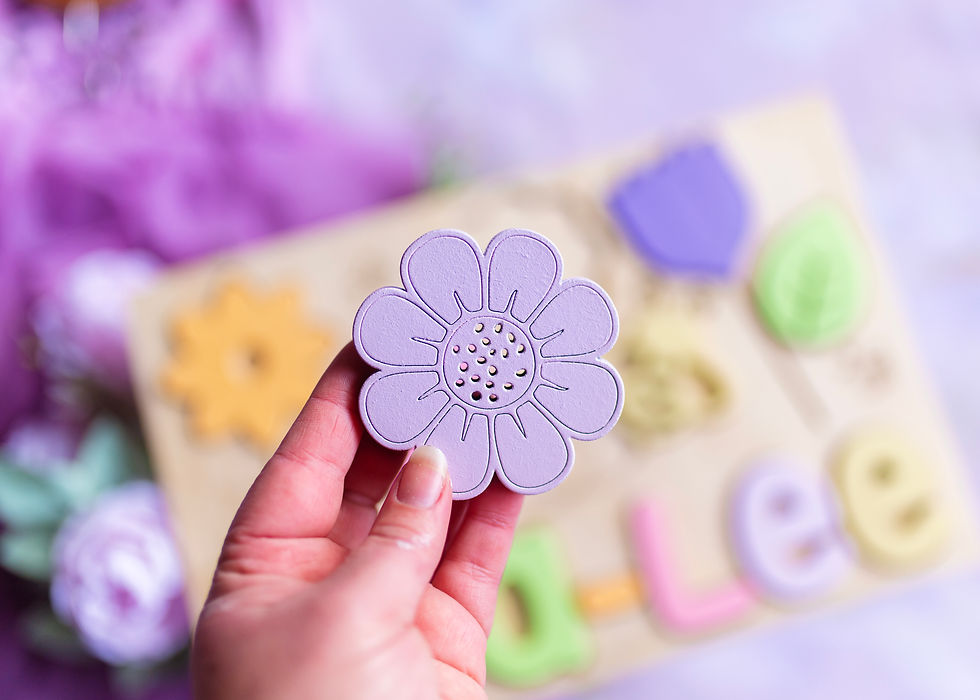 Thumbnail: Flower Garden Personalised Name Puzzle