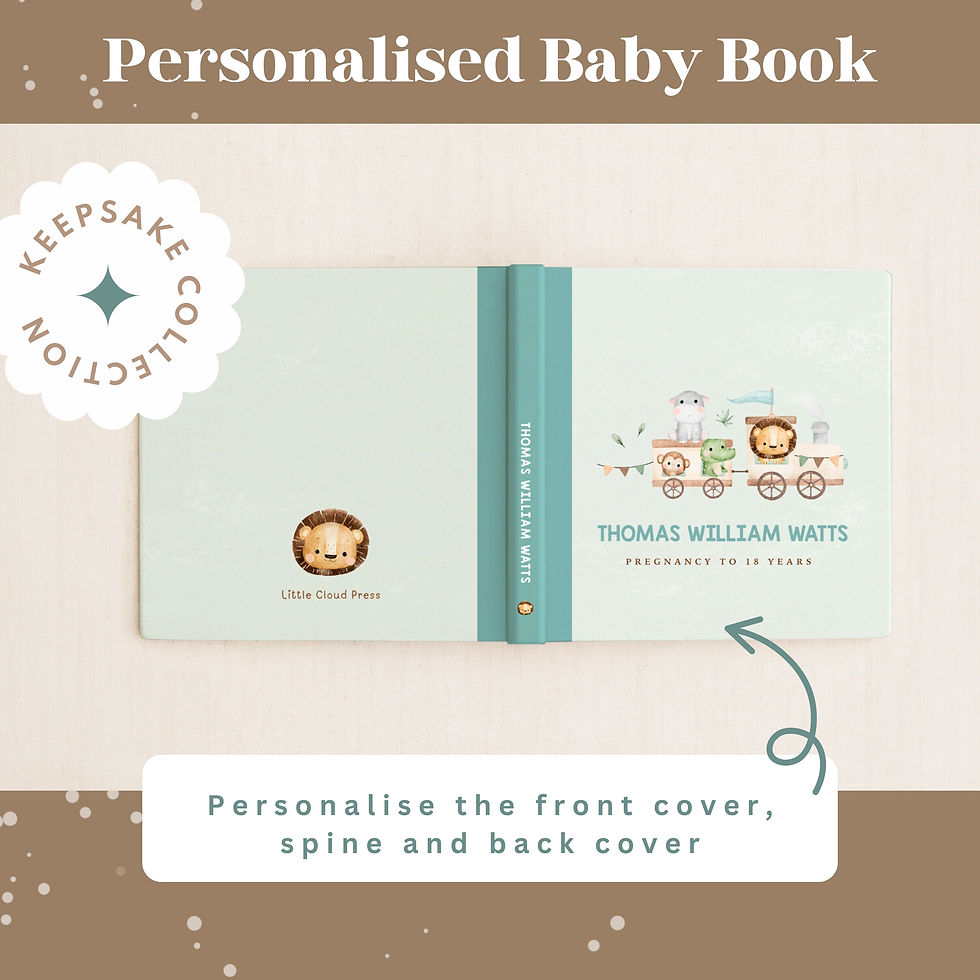 Personalised Baby Book | Memory Book | Jungle Book | Baby Shower Gift | Newborn Boy Gift