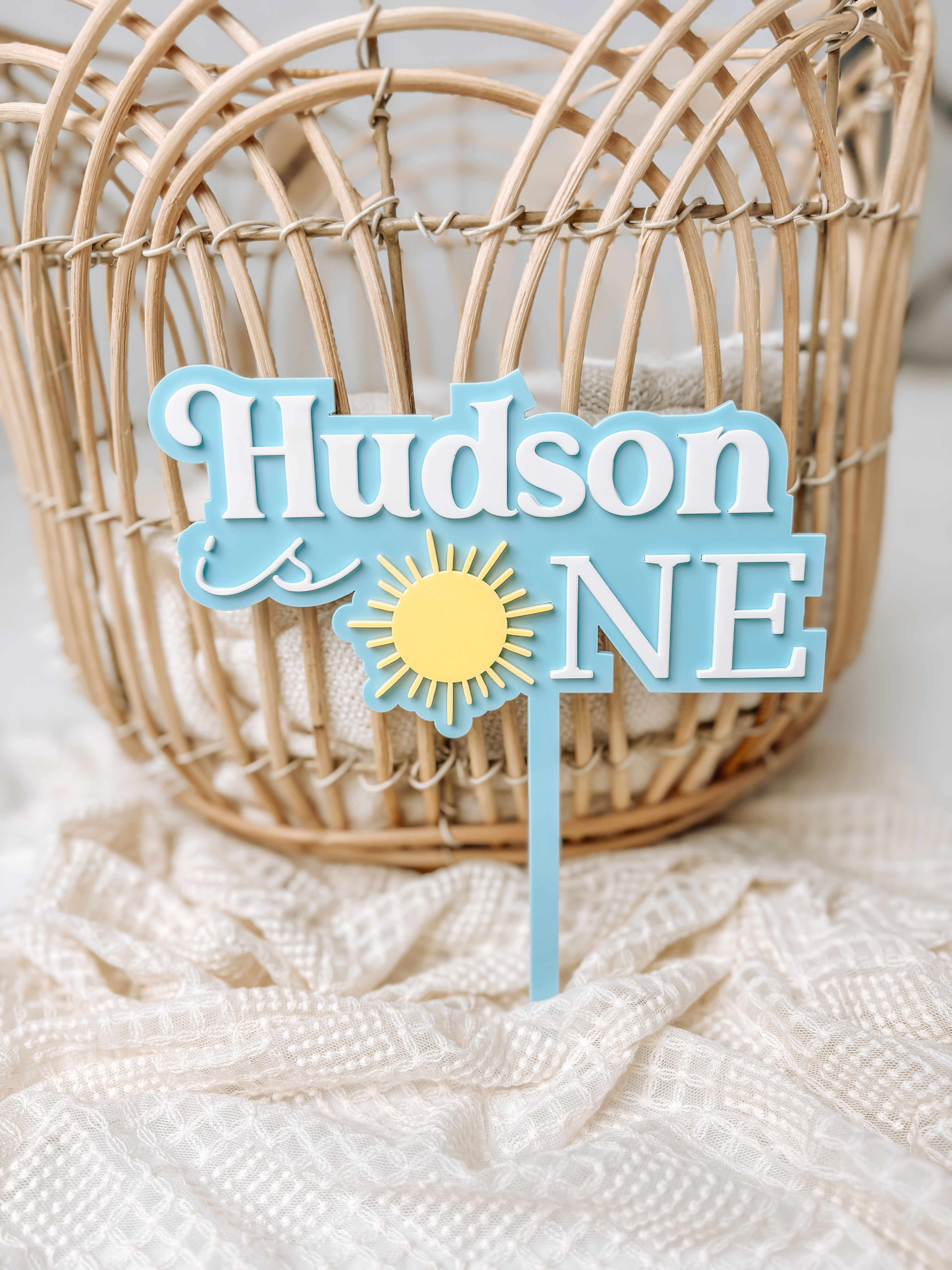 Sun One Cake topper