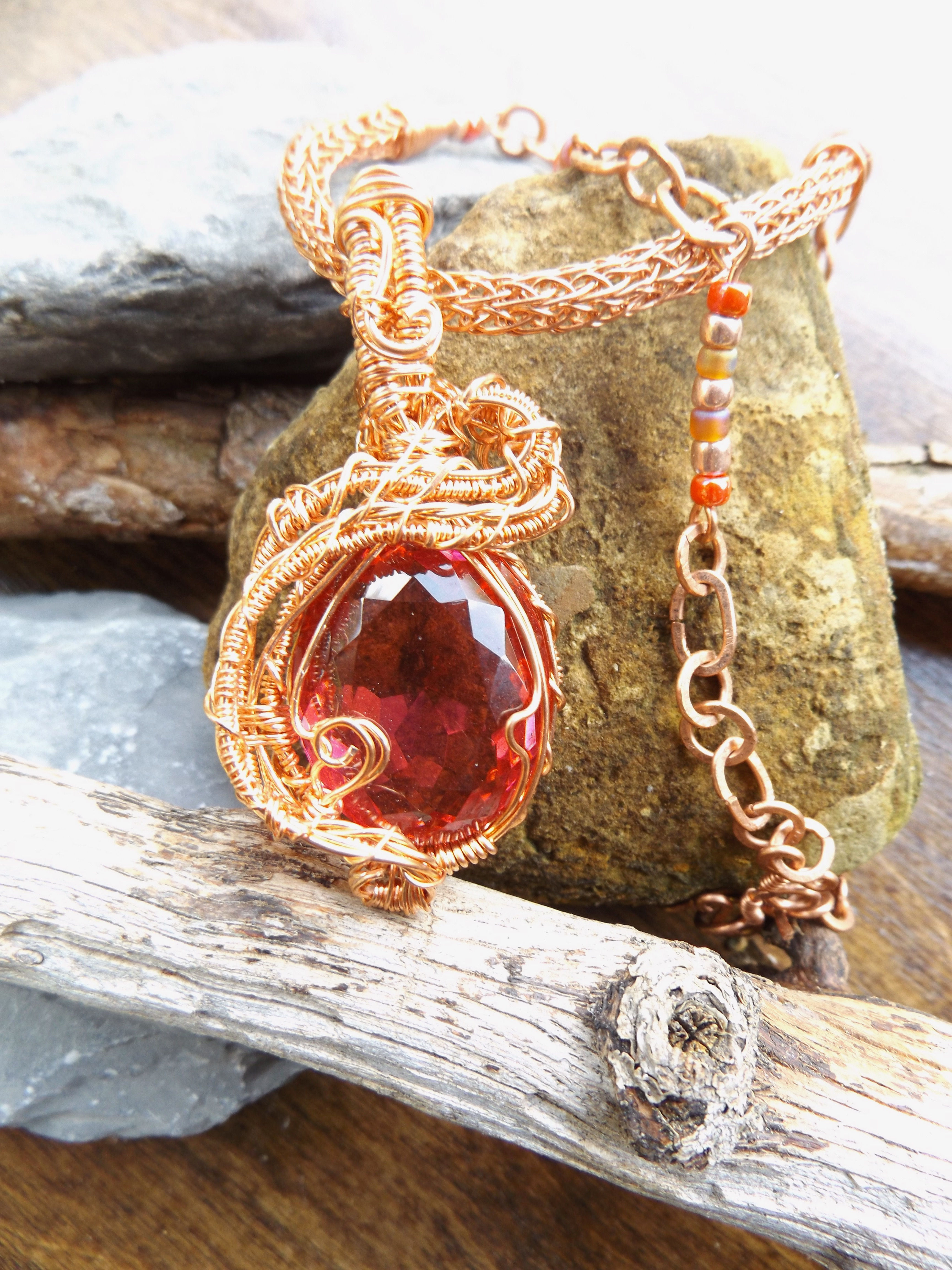 #38 Hot Pink Tourmaline In Copper