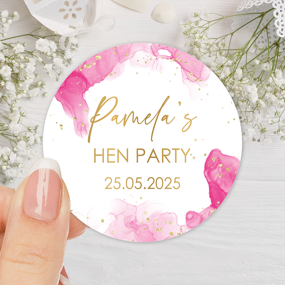 Personalised Hen Party Favor Stickers