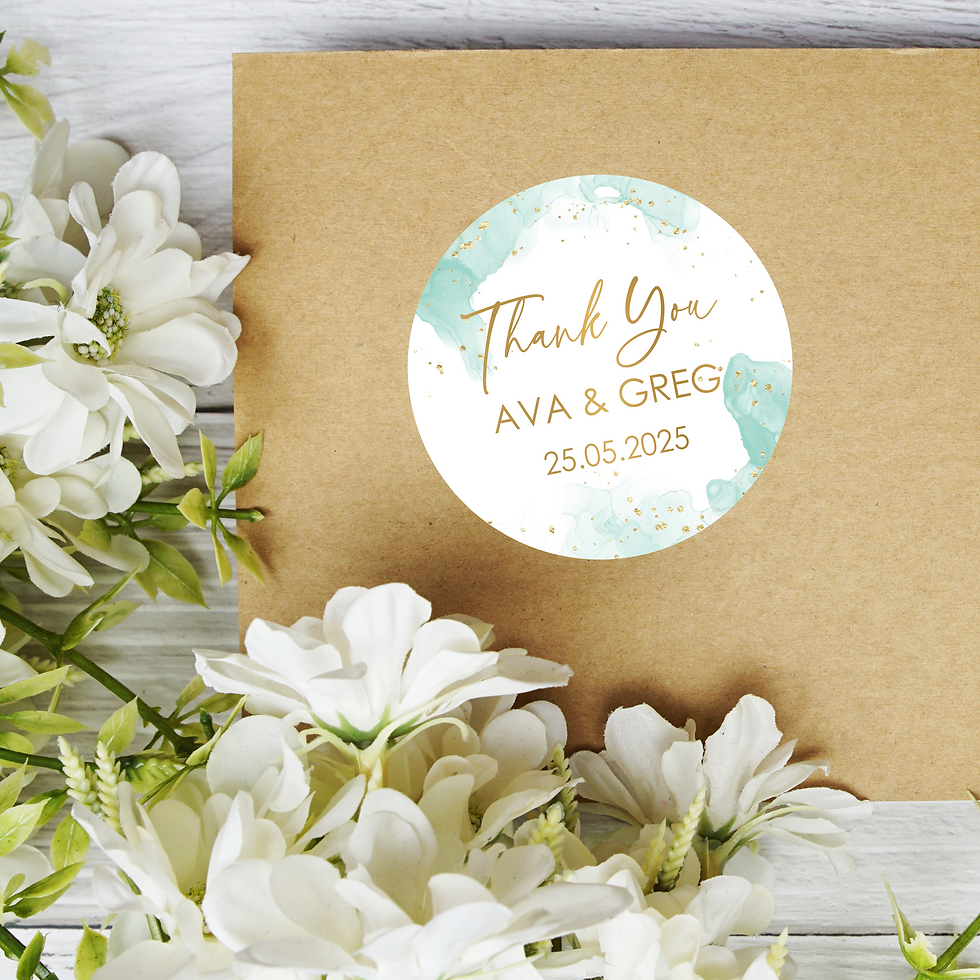 Personalised Wedding Thank You Stickers
