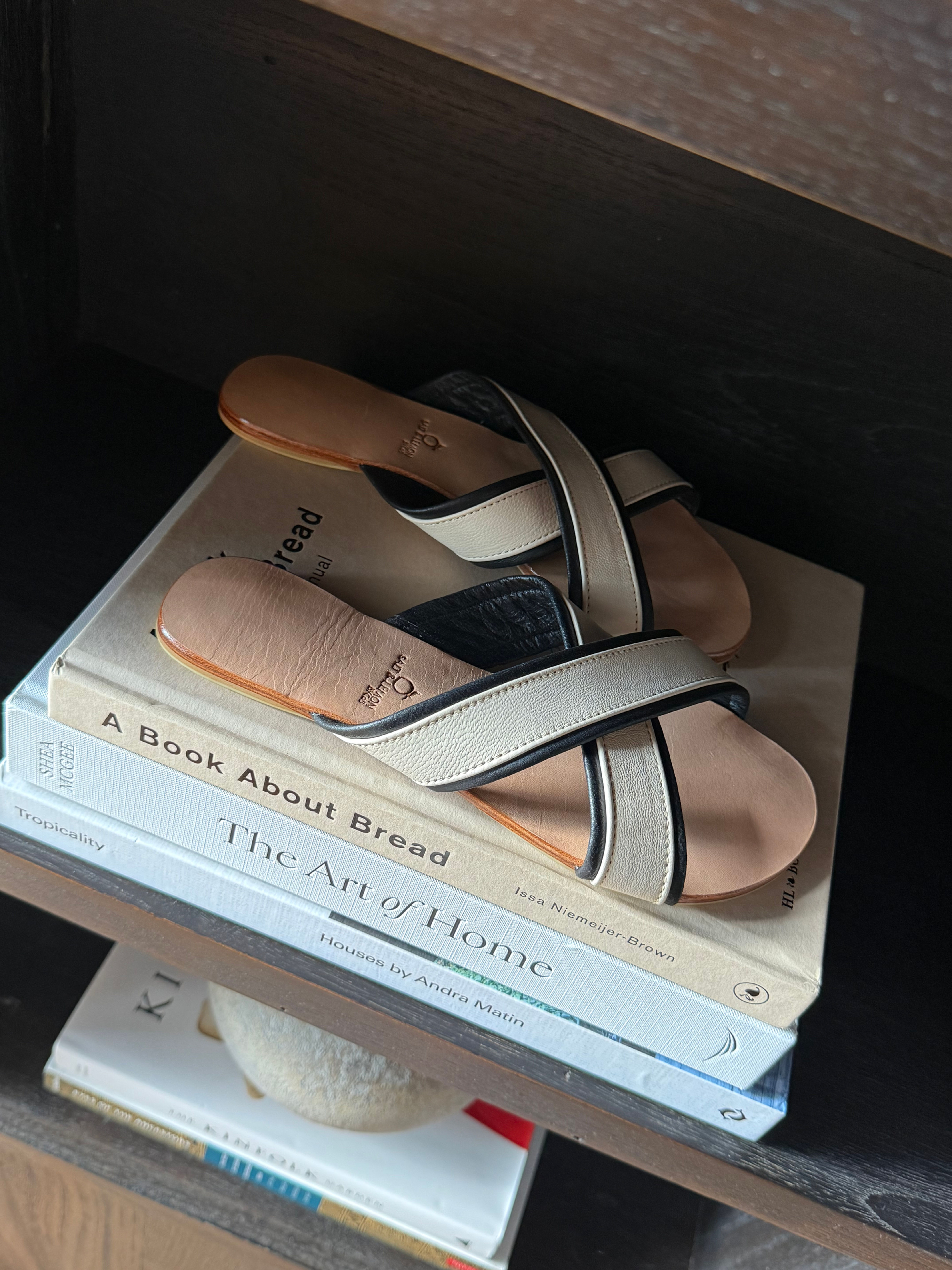 Mules noir et blanc