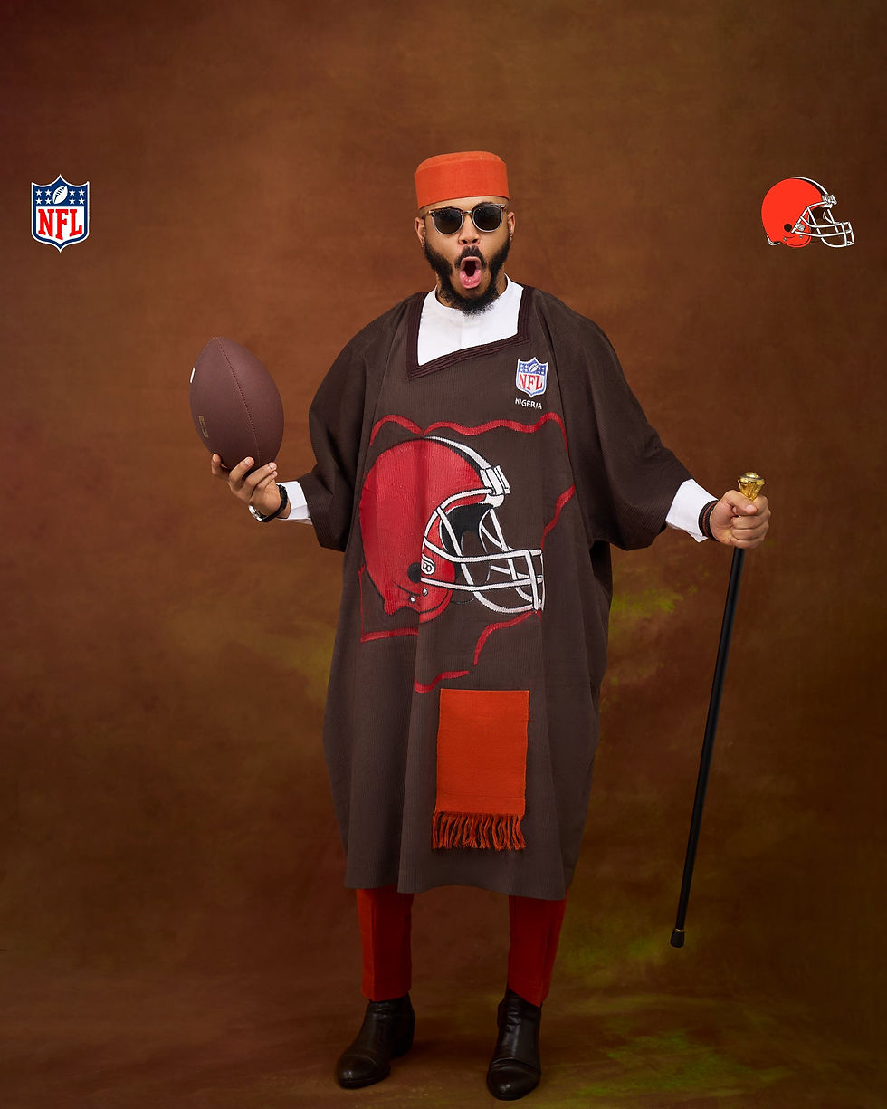 Thumbnail: The Historic Ozo x NFL Agbada