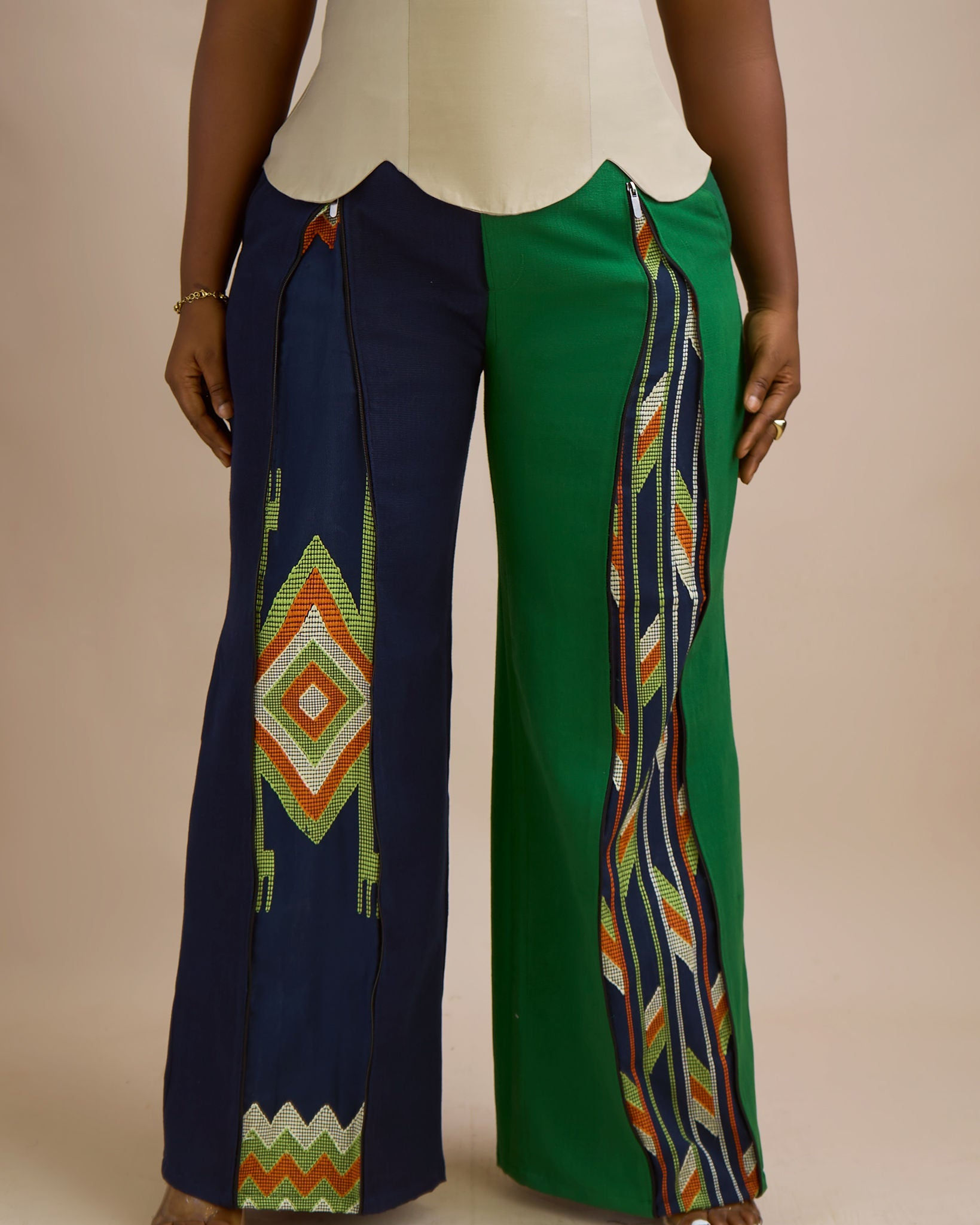 Corset x Akwete Zipper Pant