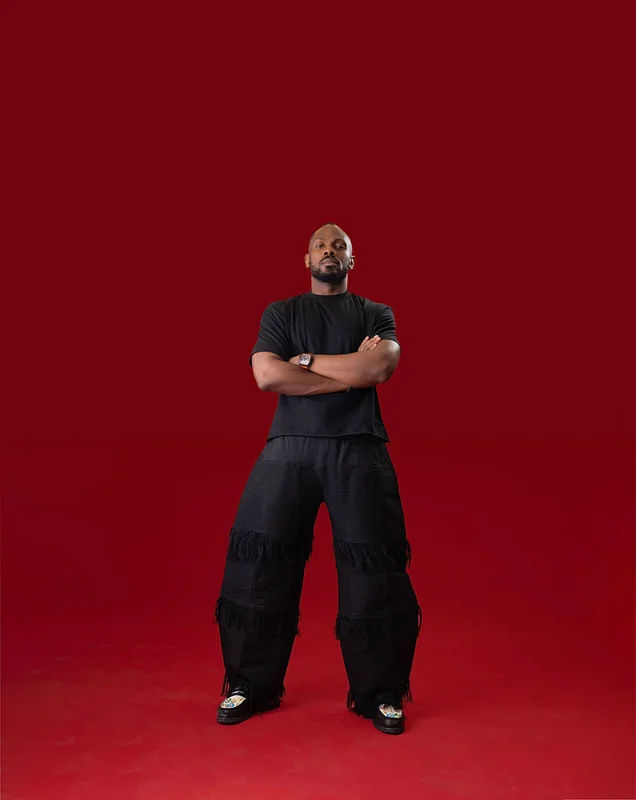 Relaxed fit T-shirt x Fringe Barrel Pant