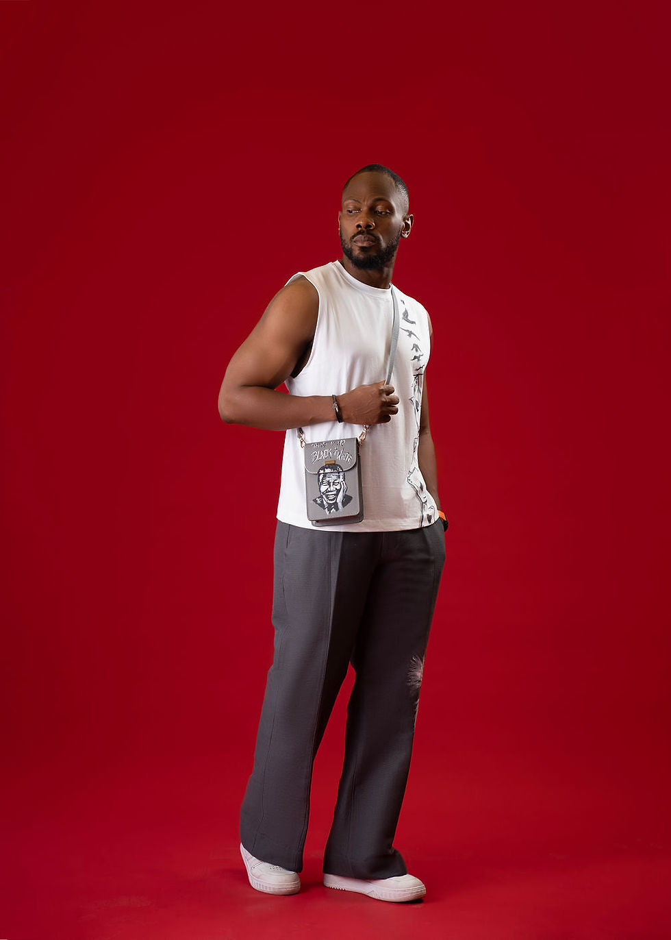 Thumbnail: Relaxed Fit Sleeveless T-Shirt x Wide Leg Pant