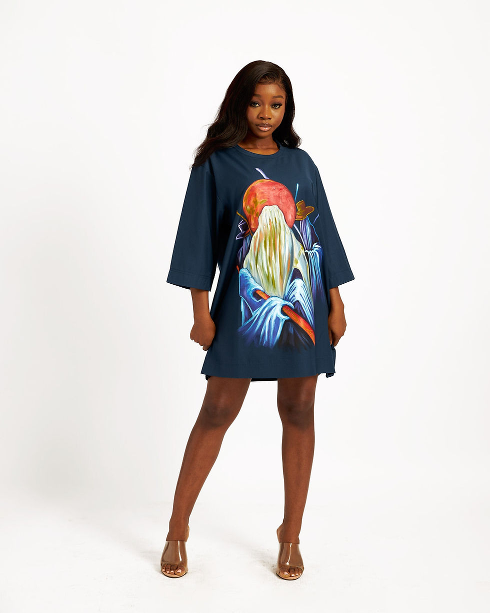 Thumbnail: Female Hand-painted Ayo Hand Adjua