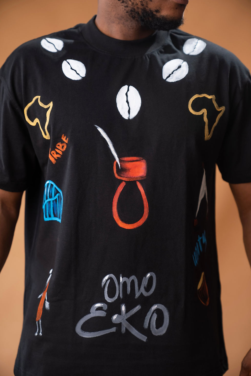 Thumbnail: Relaxed fit T-shirt Ft Hand Painted Arts