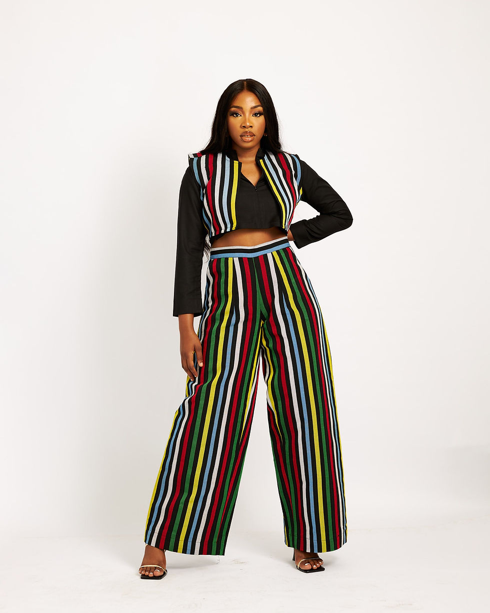 Thumbnail: Idia Aso oke Palazzo Trouser