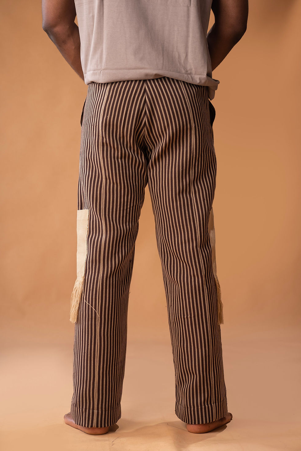 Thumbnail: Wide-leg Tassle pocket Aso Oke Pant