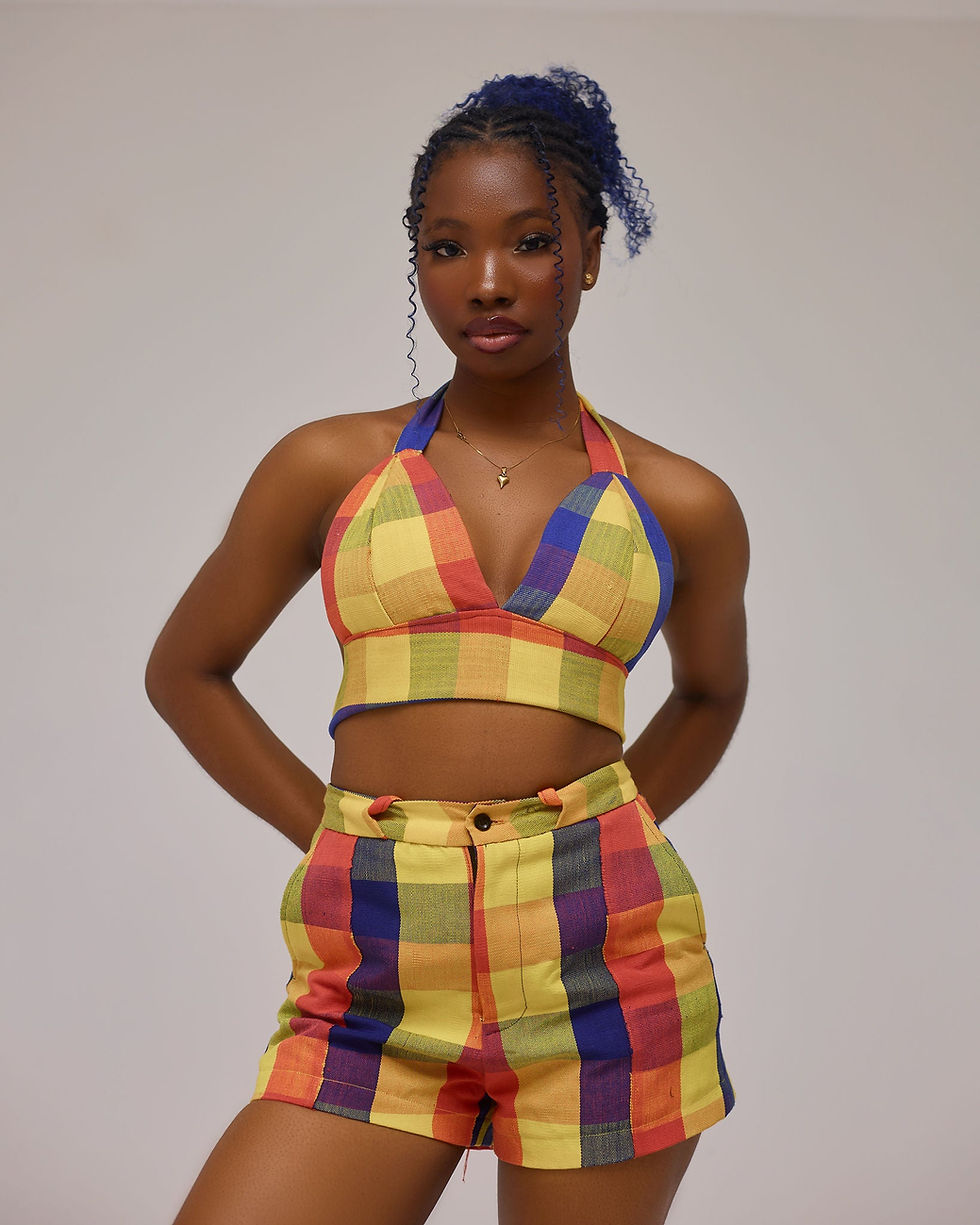 Thumbnail: Aso Oke Bralette x Short