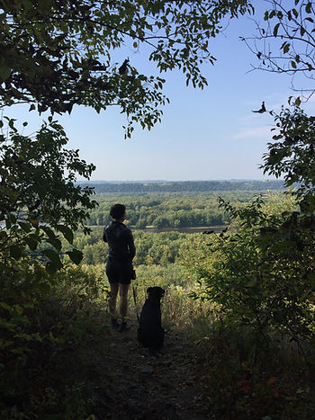 Taking in the view at Nelson Dewey