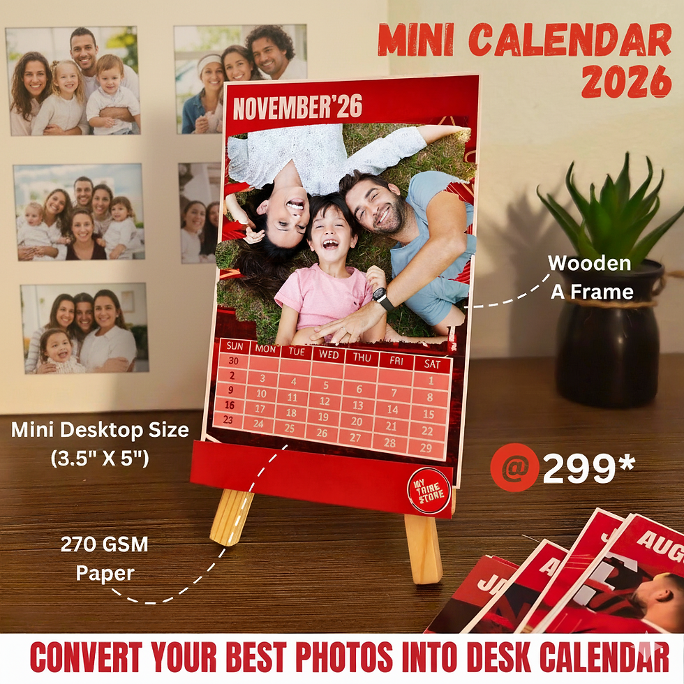 Personalized Mini Desktop Calendar