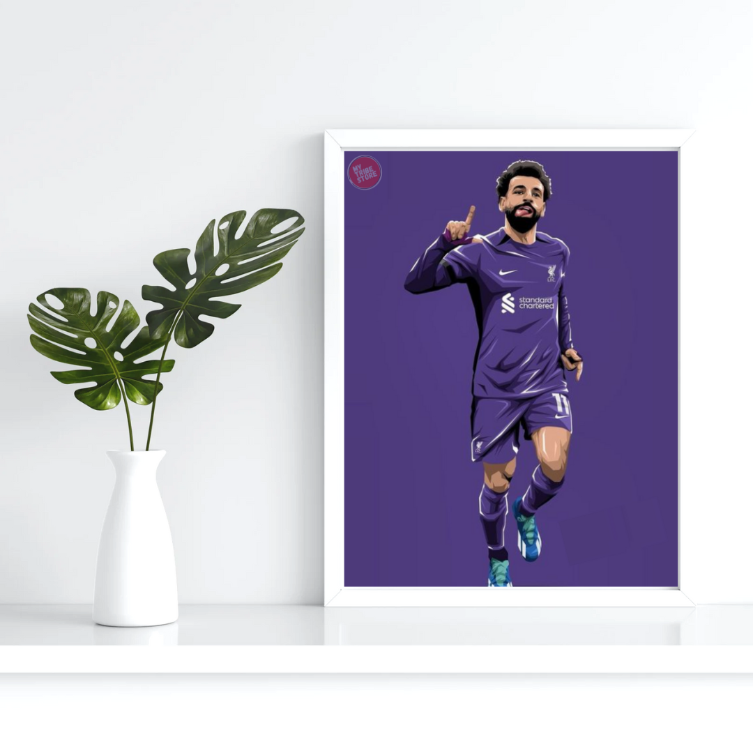 Premium Football Framed Posters - Mo Salah