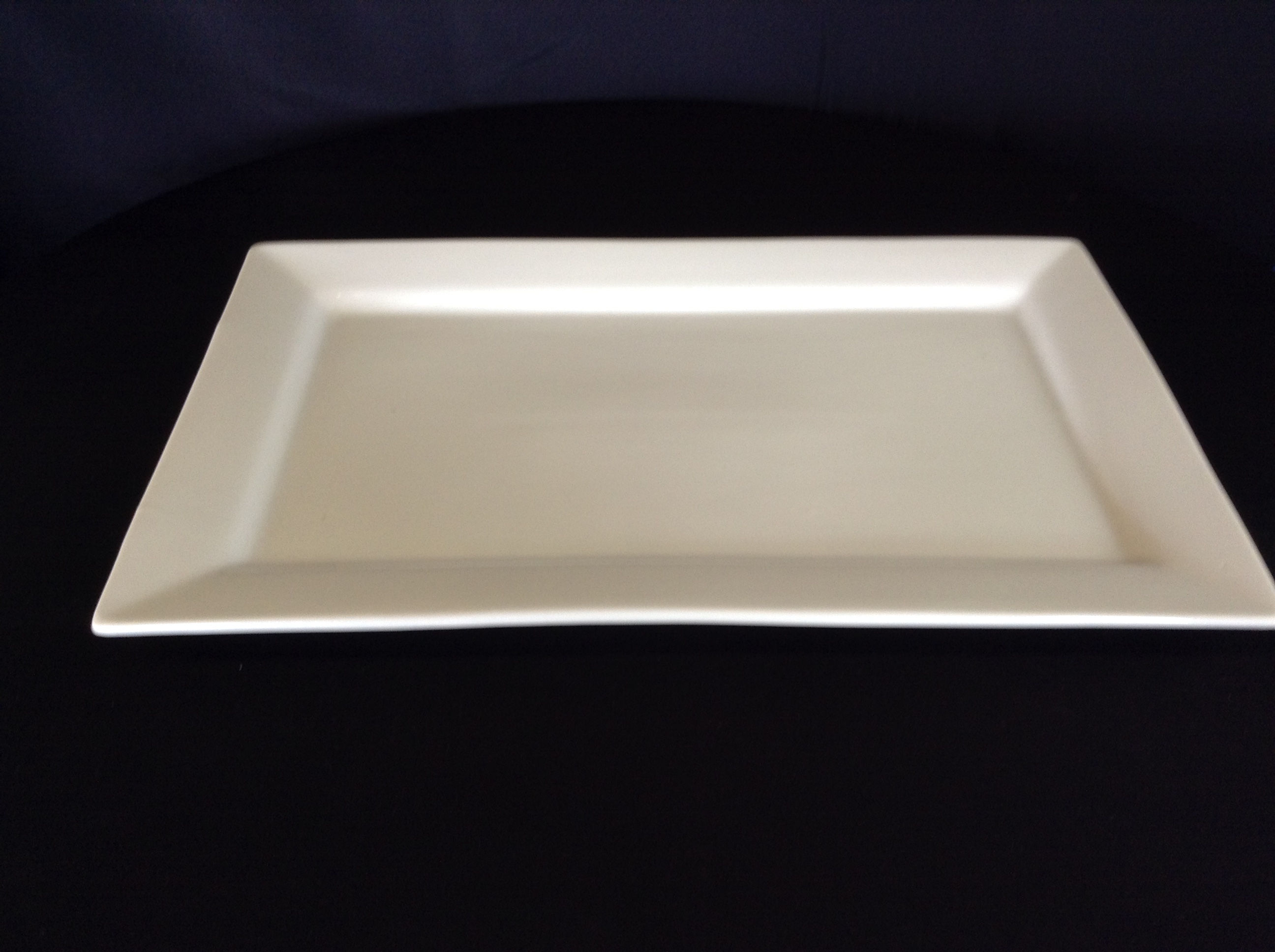 11" x 17" Rectangular White Serving Platter
