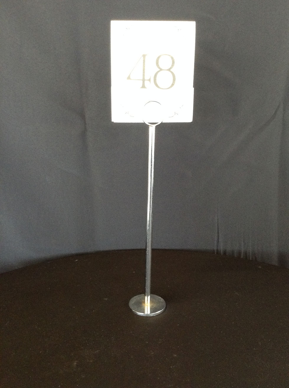 12" Table Number Stand