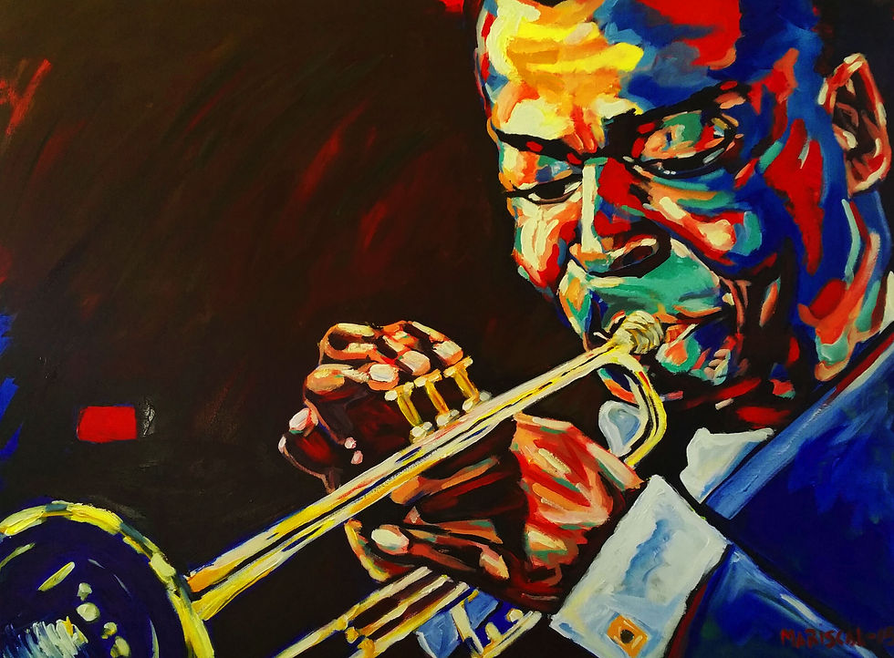 Miles Davis acrylic
