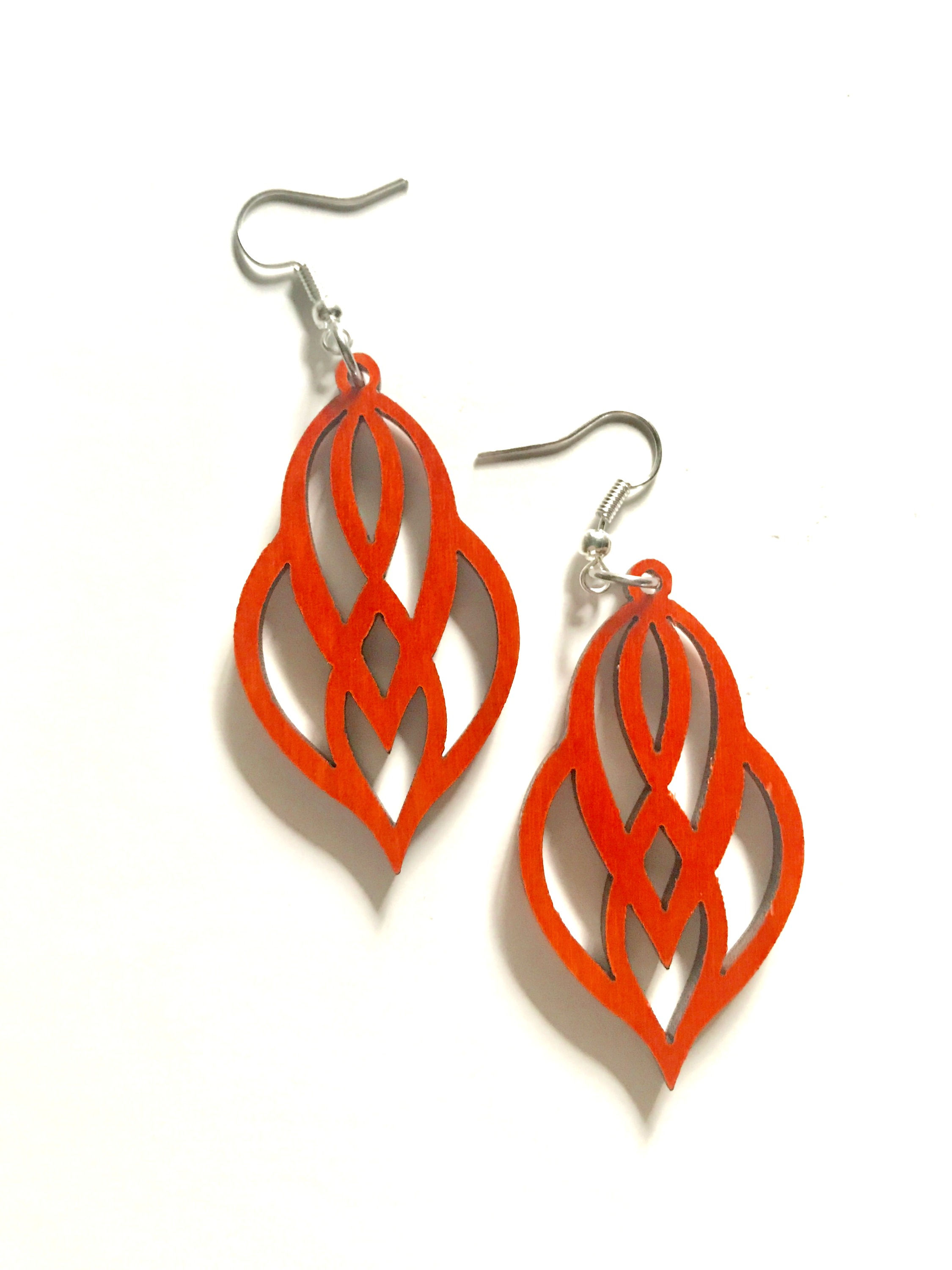 Teared Scroll Earrings