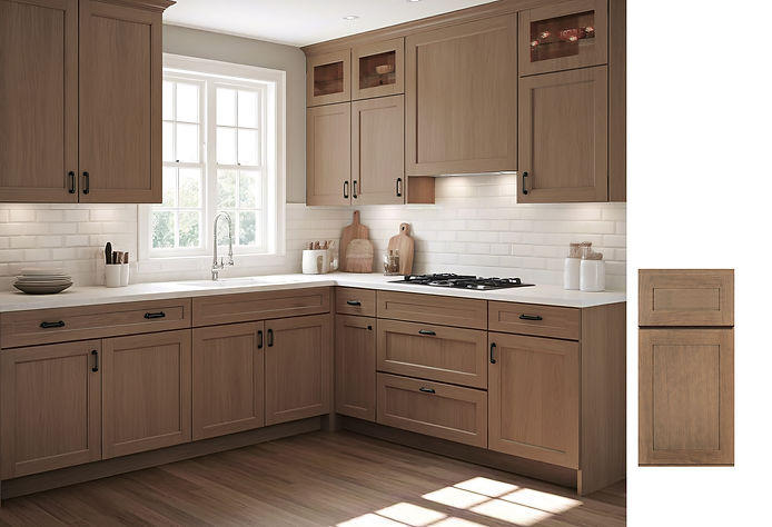 Hazelnut Oak Cabinet