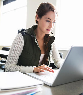 Woman with laptop