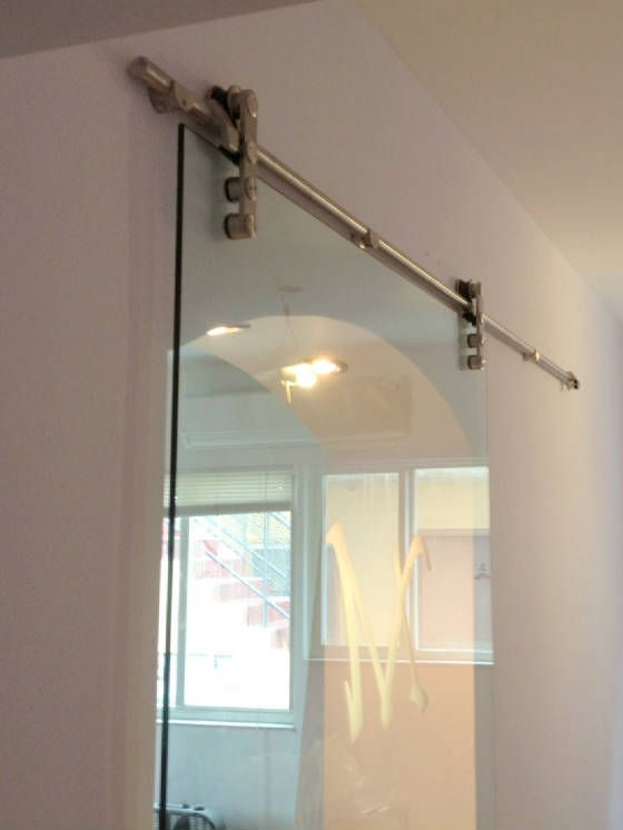 "Laguna" glass barn door