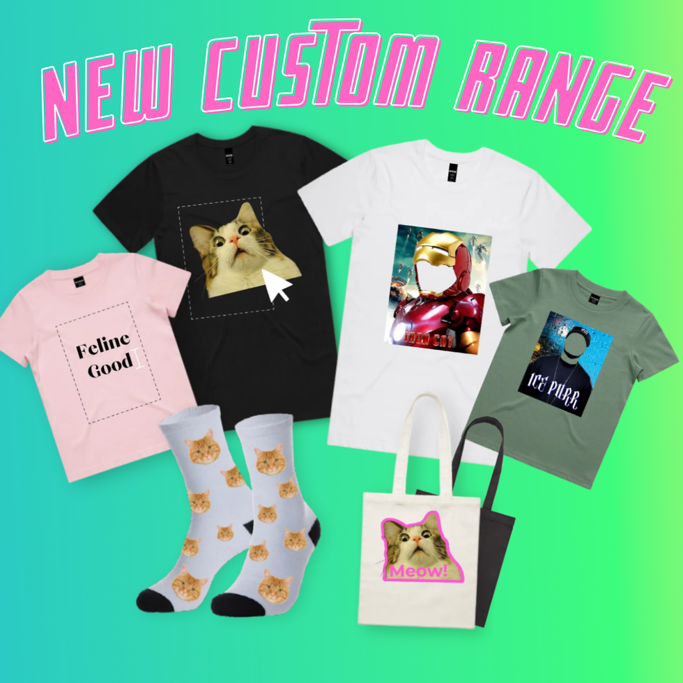 Custom Cat-Themed Merchandise