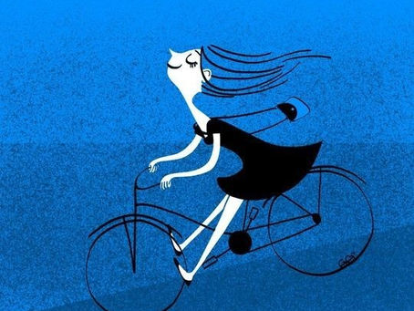 Leaning into embarrassment, one wobble at a time.