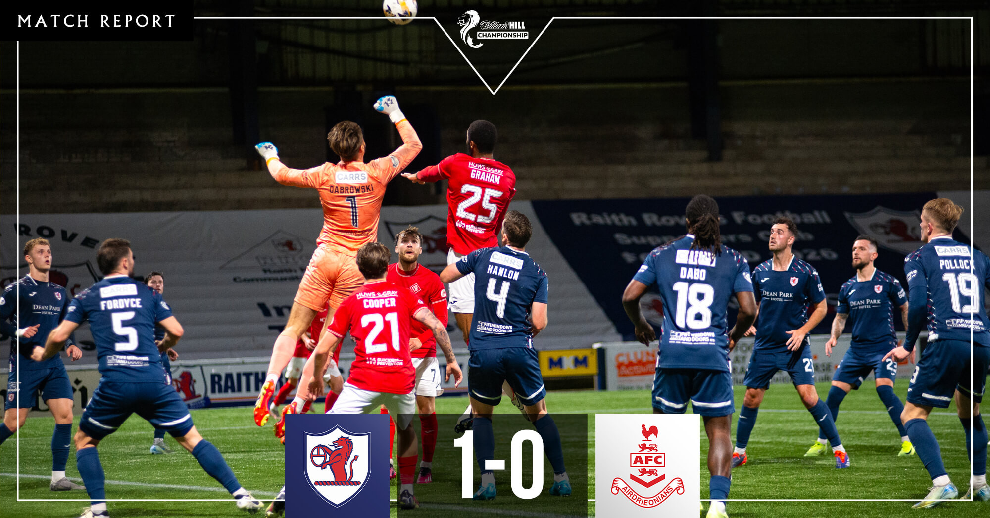 Raith Rovers 1-0 Airdrieonians