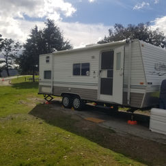 Camping at Laguna Seca racetrack