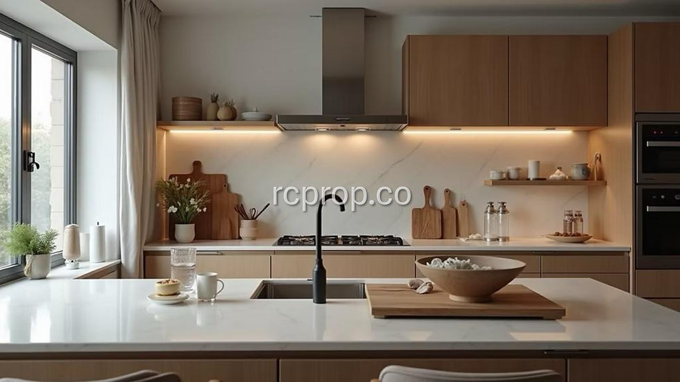 High angle view of a modern luxury kitchen