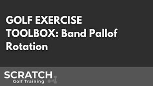 GOLF EXERCISE TOOLBOX: Band Pallof Rotation