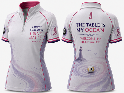 The Siren - 1/4 Zip Women's Billiard Shirt | RepTheCulture
