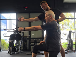 Senior strength training with guidance from an exercise physiologist in Campbelltown