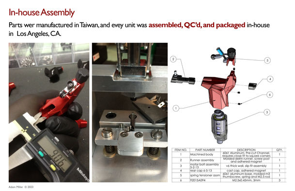 in house assembly, manufacturing processes, QC, Quality control 