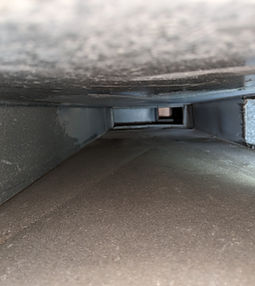 Dusty Air Duct Vent Cleaned
