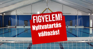 Uszoda nyitvatartás változás
