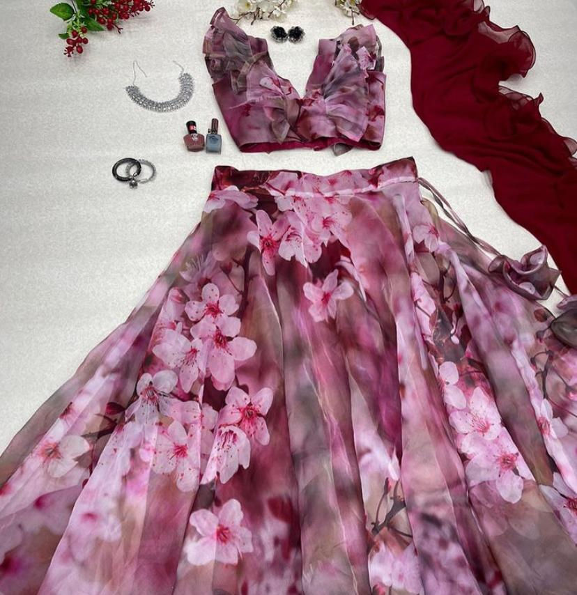 Thumbnail: Saibo floral lehenga