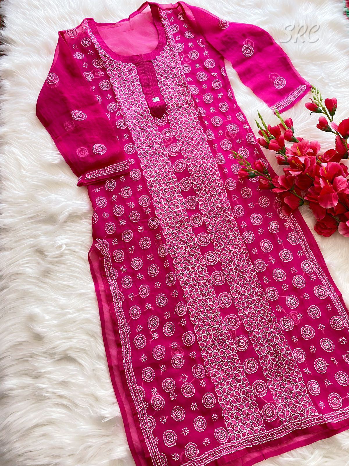 Chikankari kurti 1