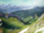 A View from Mt. Pilatus in the Swiss Alps