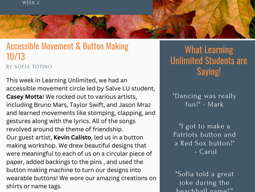 Learning Unlimited Week 2