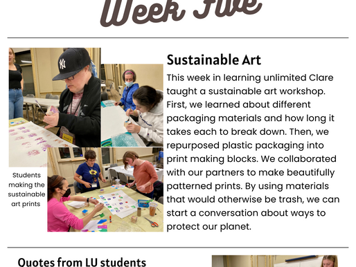 Learning Unlimited Week 5