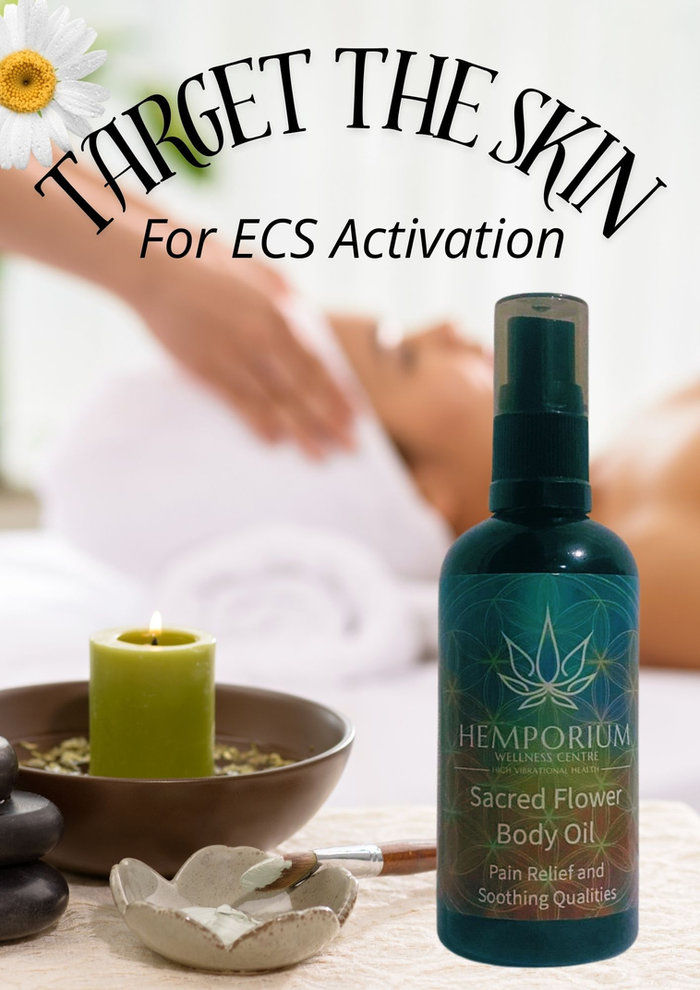 Indulge in the luxurious experience of our Topical Scared Flower Body Oil with BCP