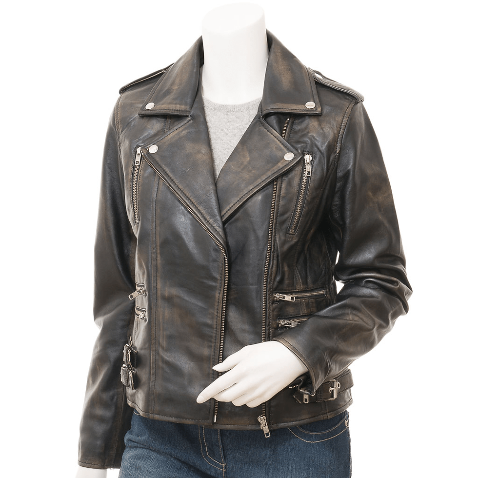 Women's leather jacket
