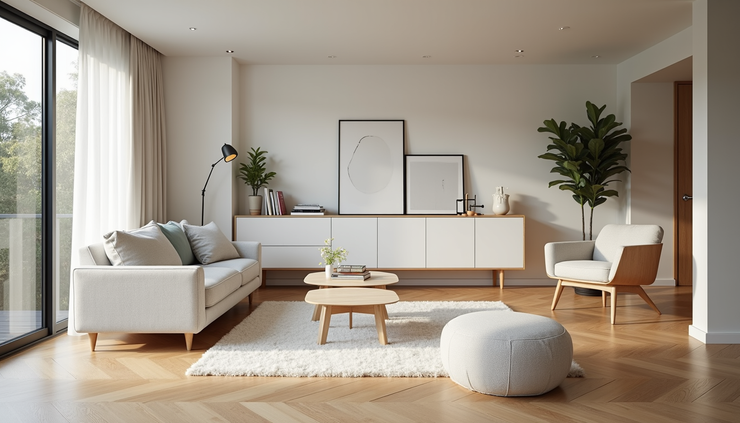 Eye-level view of a clean and organized Adelaide home interior after estate clearance