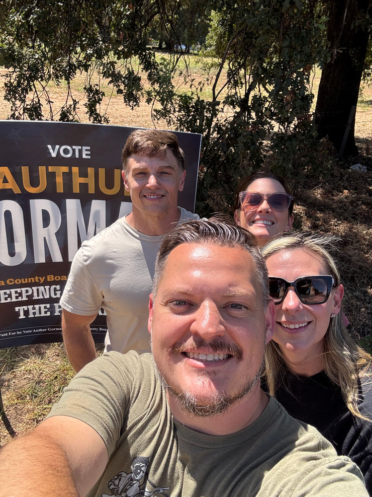 Authur Gorman out on the campaign trail