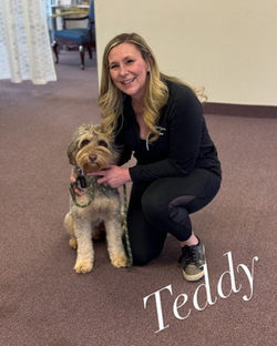 Therapy dog passed his test