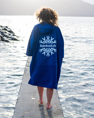 poncho bain froid initiation baignade froide