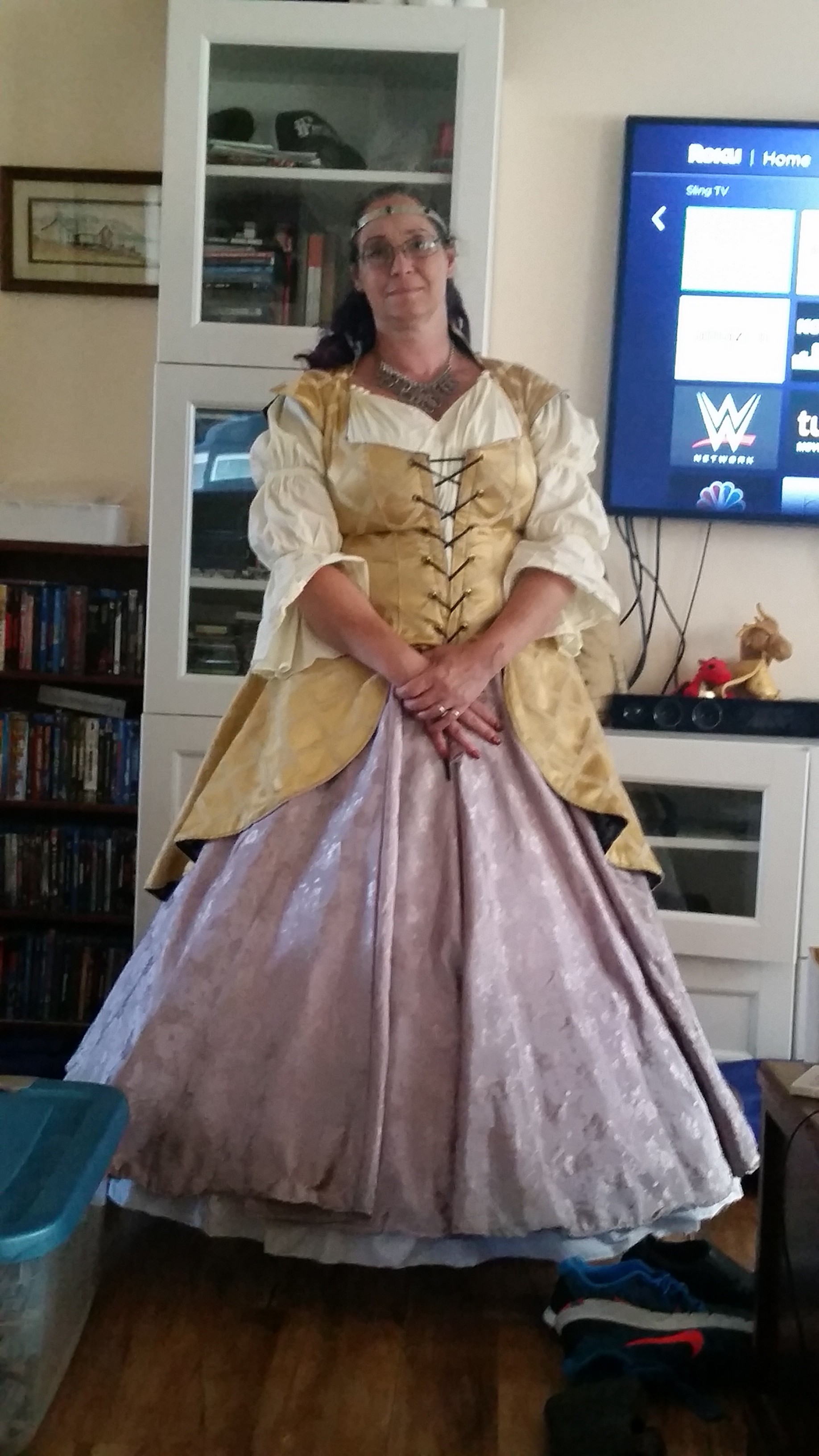 woman in ren garb